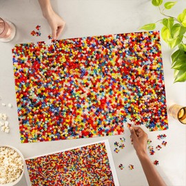 Display of Many Colorful Glass Beads, Photography (1000 Piece Puzzle, Challenging Jigsaw Puzzle for Adults, Made in USA)