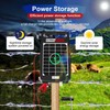 10 Miles Solar Electric Fence Charger,Output 0.18J Electric Fence Charger,24-Hour
