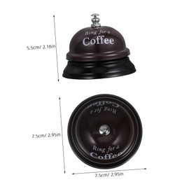 COHEALI Service Bell Doorbell Ring Chime Bell Dinner Bell Call Hotel Bell Table Call Bell Front Desk Bell Serving Bell Restaurant Bell Ring Bell for Service Sign Aluminum Alloy Coffee