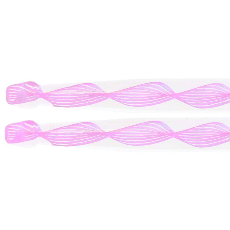 keepdrum DA-P Acrylic Drumsticks 5B Transparent 1 Pair Pink