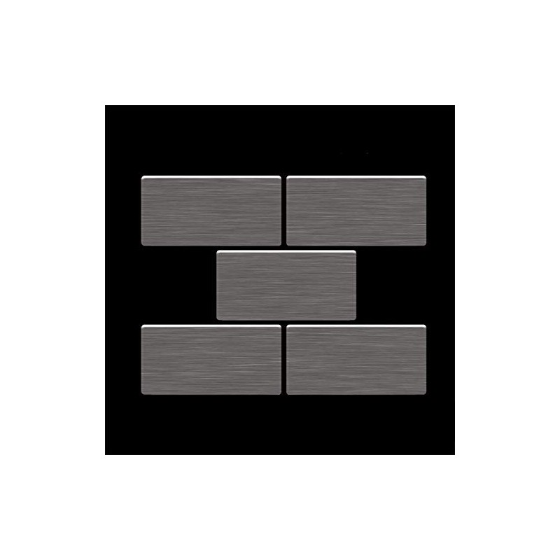 Mosaic Pattern S-House-Ti-SB Collection House Titanium Smoke Brushed