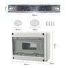 Surface-Mounted Fuse Box, Distribution Box Surface-Mounted, IP65 Fuse Box, Dustproof,