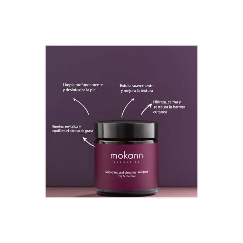 mascarilla facial carbón higo detox limpieza piel mixta grasa 60ml