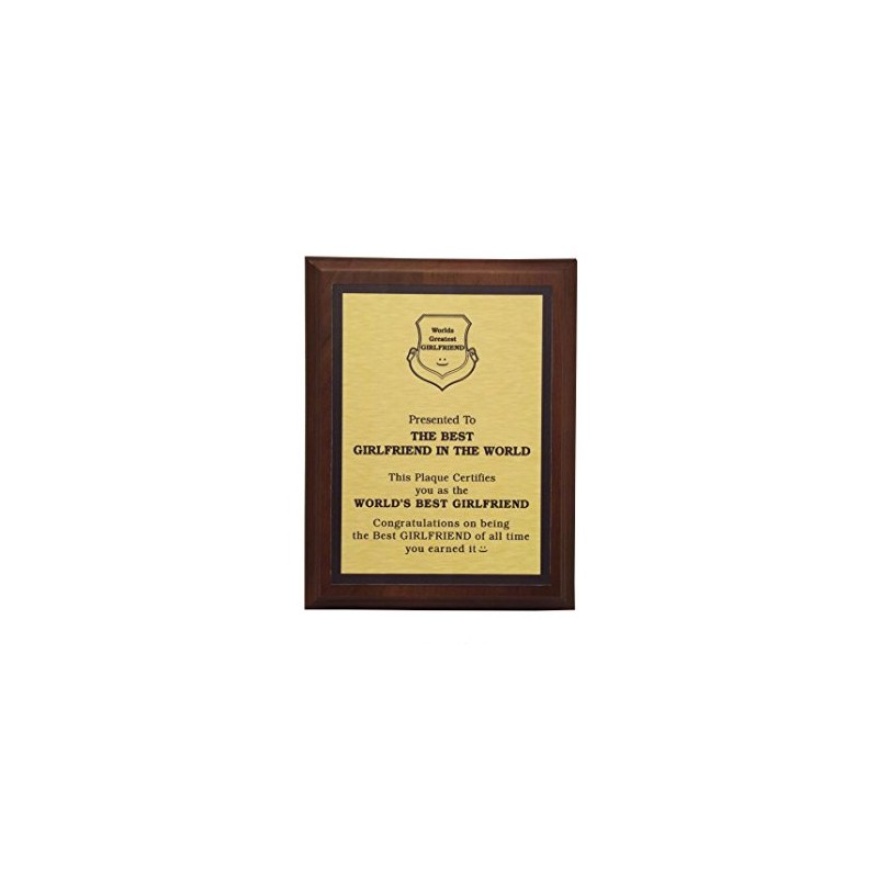 aahs!! Engraving Worlds Greatest Plaques (Best Girlfriend in The World,