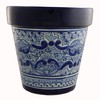 COLOR Y TRADICIÓN Mexican Talavera Planter Ceramic Flower Pot Folk