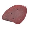 Amtech V4025 P80 Grit Hook and Loop Delta Sheets 10