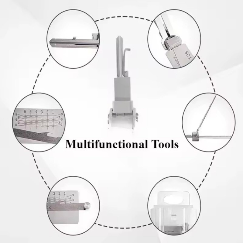 SS002 Pro Lock Pick Tool,2 in 1 Pick and Decoder