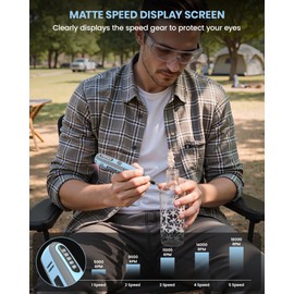 SCHTUMPA Cordless Rotary Tool 4V Pro, 5-Speed Rotary Tool Kit for Artists & DIYers - LED Display - Beginner Friendly - 18 Upgraded Accessories (Blue)