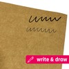 50 Sheets A5 Brown Kraft Paper Card 200gsm
