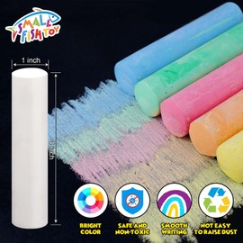 240PCS Washable Sidewalk Chalks, 24 Colors Jumbo Chalk for Kids, Non-Toxic Sidewalk Chalk Bulk for Toddler, Dustless Outdoor Chalk Giant Box Chalkboard Chalk for Party Favor Playground, Great for Kids