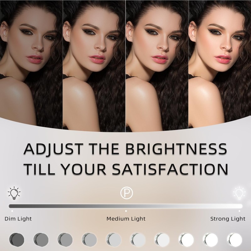 FENCHILIN Vanity Mirror with Lights, 19''x12'' Makeup Hollywood Mirror for