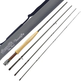 Aventik Fly Fishing Rods European Master Design Ultra Fast TroutFly 9’ LW4, LW5, LW6, 9’LW5/6 and 9’6” LW6/7, All in 4 Pieces Ultra Fast Action Best Value (8'6'' LW5)