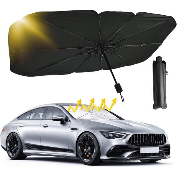 AKASENKO Parasol para Parabrisas de Coche, Parasol para Auto con