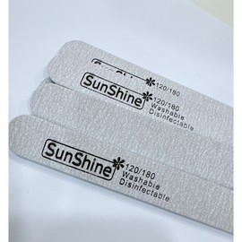 SunShine Nail File Round 1pack 2pcs 120/180 kikir kuku现货 美甲纱条 1包2条 砂条 美甲工具 修甲manicure tool skycitynails nailfile