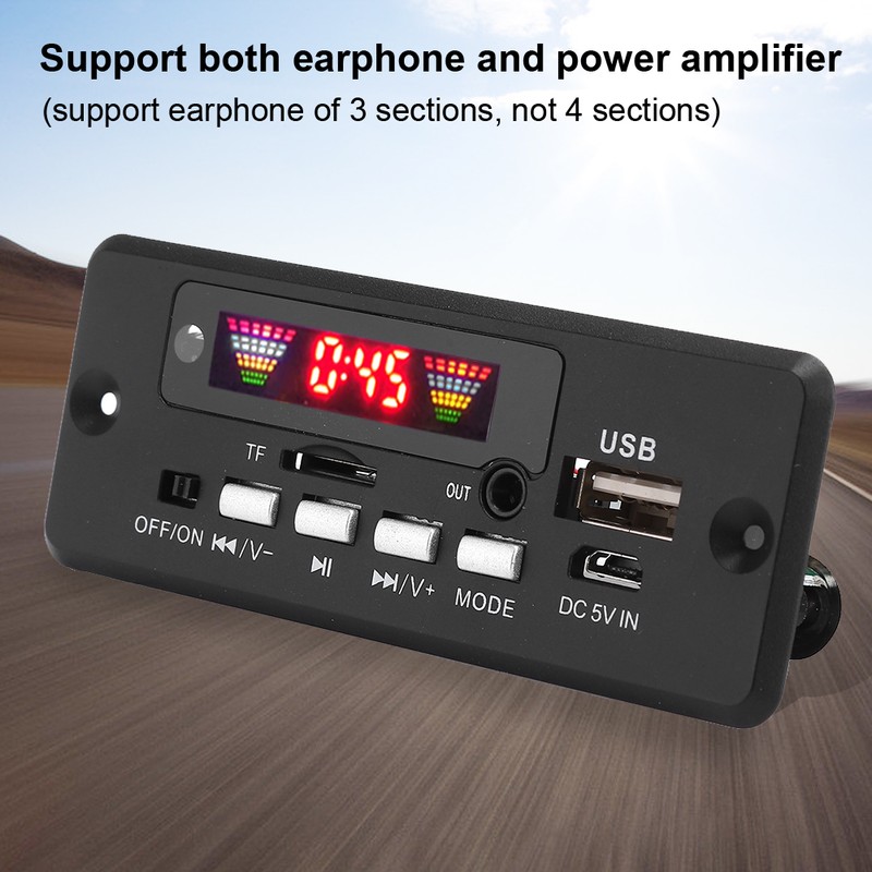 Bluetooth 5.0 Audio MP3 Decoder Board Module with Remote Controller