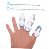 Healeved 5sets Fingers Fixing Cover Portable Finger Correctors Metal Sponge