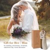 Couple Statue Wedding Gifts for Engagement, Hand-Painted Resin Protective Love
