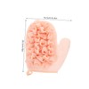 Baluue 2pcs Double Sided Loofah Exfoliating Mitt Bath Body Scrubber