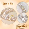 4PCS Necklace Shortener Clasp Pearl Enhancer Connector Clasps Cubic Zirconia