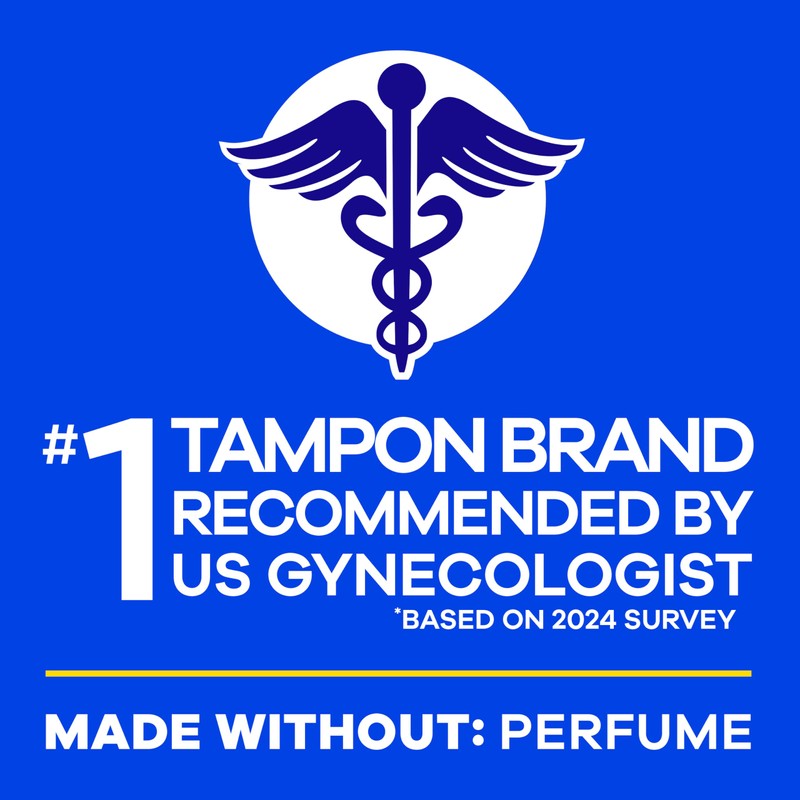 Tampax Pearl Tampons Light Absorbency with BPA-Free Plastic Applicator and