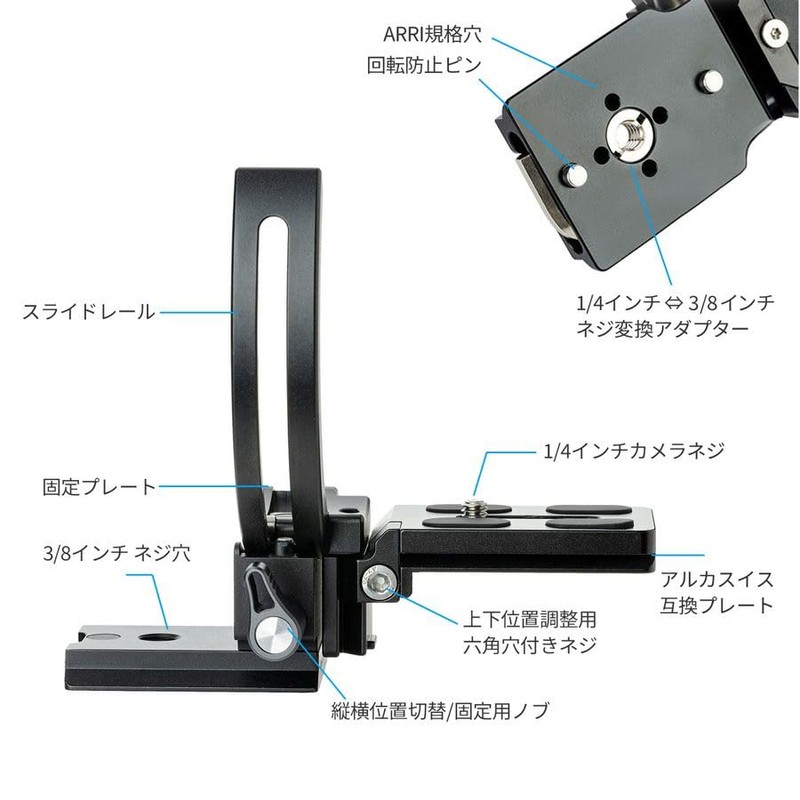 Fot - Rotator 95 GY 827920 Rotating Vertical/Horizontal Conversion Plate