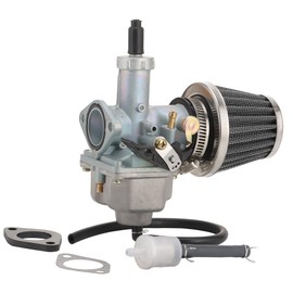 WOOSTAR 26mm Carburetor PZ26 with Air Filter Fuel Filter Hose Line Intake Manifold Gaskets Replacement for 4 Stroke 110cc 125cc XR100 CB125 TaoTao DB17 125 Dirt Bike ATV 4 Wheeler Quad