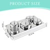 5-piece stainless steel nail liquid container, mini liquid container, non-slip