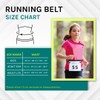 Adjustable Elastic Triathlon, Marathon, Running Sports Number Belt with Clip