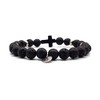 KARDINAL WEIST Crucifix – Cross Lava Beads Bracelet – Faith