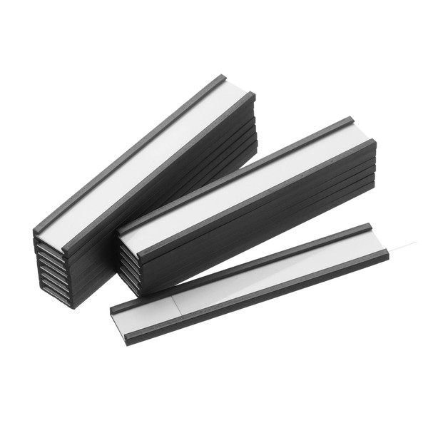 MECCANIXITY Label Holders 3" x 1" C Channel Rubber Magnetic