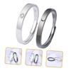 SAFIGLE 1 Pair Adjustable Sun and Moon Couple Rings for