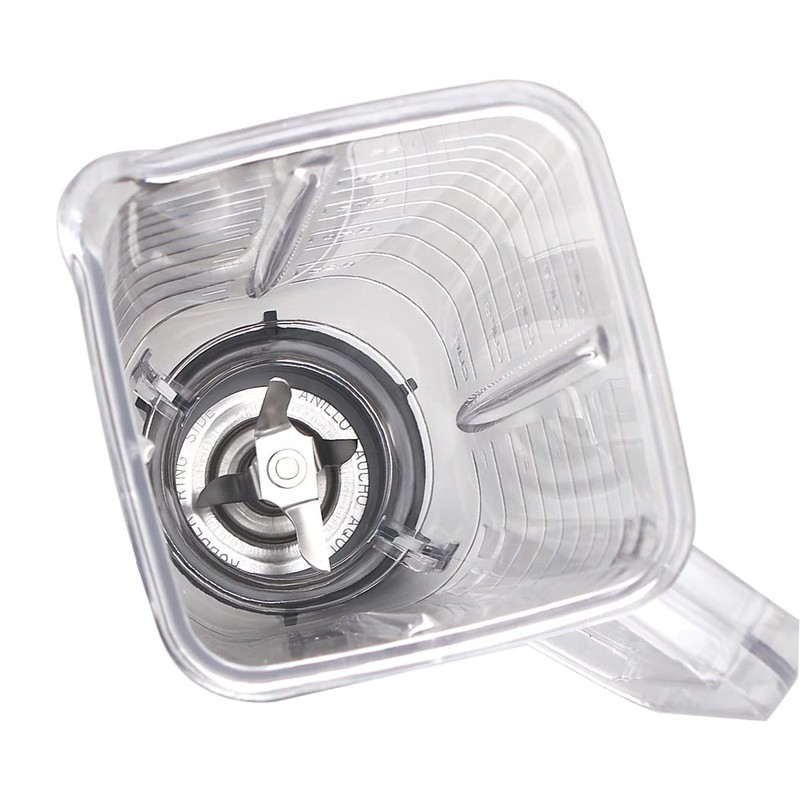 Replacement parts 5-Cup Square Plastic Jar With Lid,Compatible with Oster