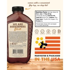 Desert Creek Honey - 100% Unfiltered, Pure, Raw Honey from Texas - Natural Sugar Substitute - Two Pounds of Unprocessed, Unpasteurized American Honey - Harvested by Our Own Beekeepers