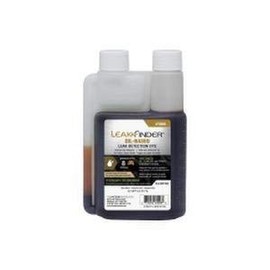 LEAKFINDER LF2008 Automotive Oil-Based Fluid Leak Detection Dye, Services Auto Oil, Fuel, ATF, Power Steering, 8oz Ultraviolet Fluorescent Dye Twin-Neck Bottle, Made in USA