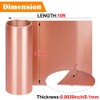 Aswalling Copper Foil Sheet Roll, 6in X 10Ft Copper Sheet,