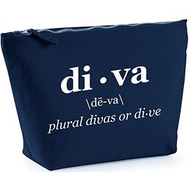 Hippowarehouse Definition Of A Diva printed make up cosmetic wash bag 18x19x9cm