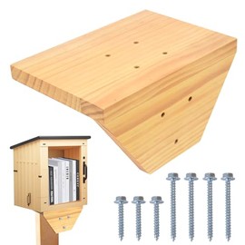Little Library Mount – Outdoor Library Box Bracket, Mounts to Any Wood Post with Screws, No Finishing or Painting Required, for Library Box, Mailbox, Birdhouse, Squirrel Feeder, Bee & Butterfly House