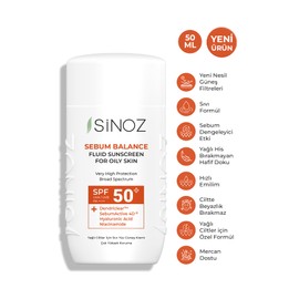 Sinoz,Sebum Balance Fluid Sunscreen for Oily Skin SPF50+ / PA++++
