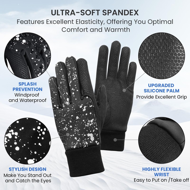 FINGER TEN Winter Golf Gloves Men Left and Right Hand