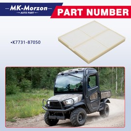 Cabin A/C Air Cleaner Air Filter Compatible with Kubota RTV(UTV) Replaces# K7731-87050