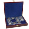 SAFE 5787 Root Wood Coin Case Premium Including 3 Trays