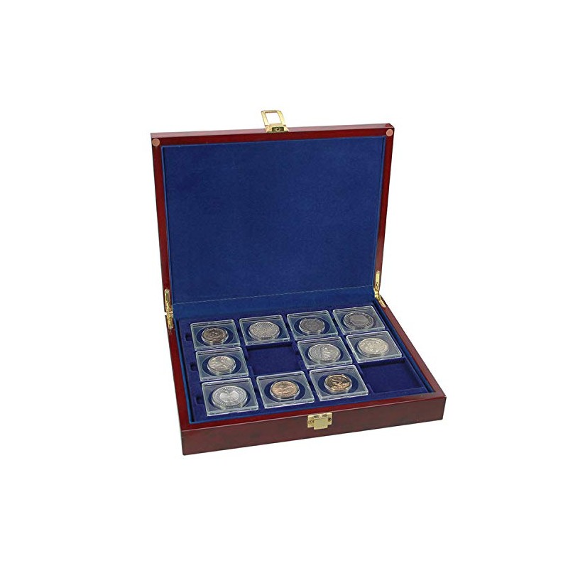 SAFE 5787 Root Wood Coin Case Premium Including 3 Trays