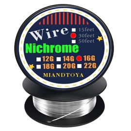Nichrome Wire,16gauge 30feet 1.3mm Metal Resistance Bendable Soft for Cutting Foam Handmade Making Findings Beading Crafts High Temp Electronic Components Repairing