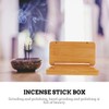 Healeved Sandalwood Incense Stick Box Portable Storage Container with Craftsmanship