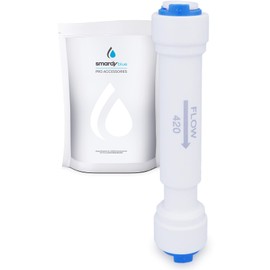 smardy Flow Restrictor 420CC Flow Restrictor for 1/4 Inch (6.35 mm) Water Hose Osmosis Systems Reverse Osmosis Water Filter Fridge Side by Side