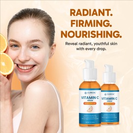 Clinical Effects Vitamin C Serum - Skin Brightening Serum with Hyaluronic Acid - Antioxidant Serum for Face - Sensitive, Acne-Prone, Dry and Combination Skin Care Product - 1 oz. - Made in the USA