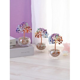 JOVIVI Chakra Crystal Tree Crystals and Gemstones Tree of Life Healing Crystals Spiritual Gifts for Women Mum Birthday House Warming Gifts New Home Gifts for Women