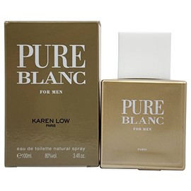 Karen Low Pure Blanc Eau De Toilette Spray for Men, 3.4 Ounce by Karen Low