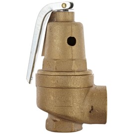 Apollo Valve 10-600 Series Bronze Safety Relief Valve, ASME Hot Water, 30 psi Set Pressure, 3/4" NPT Female