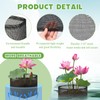Beeveer 8 Pcs Pond Plant Baskets, Square Reusable Aquatic Planting